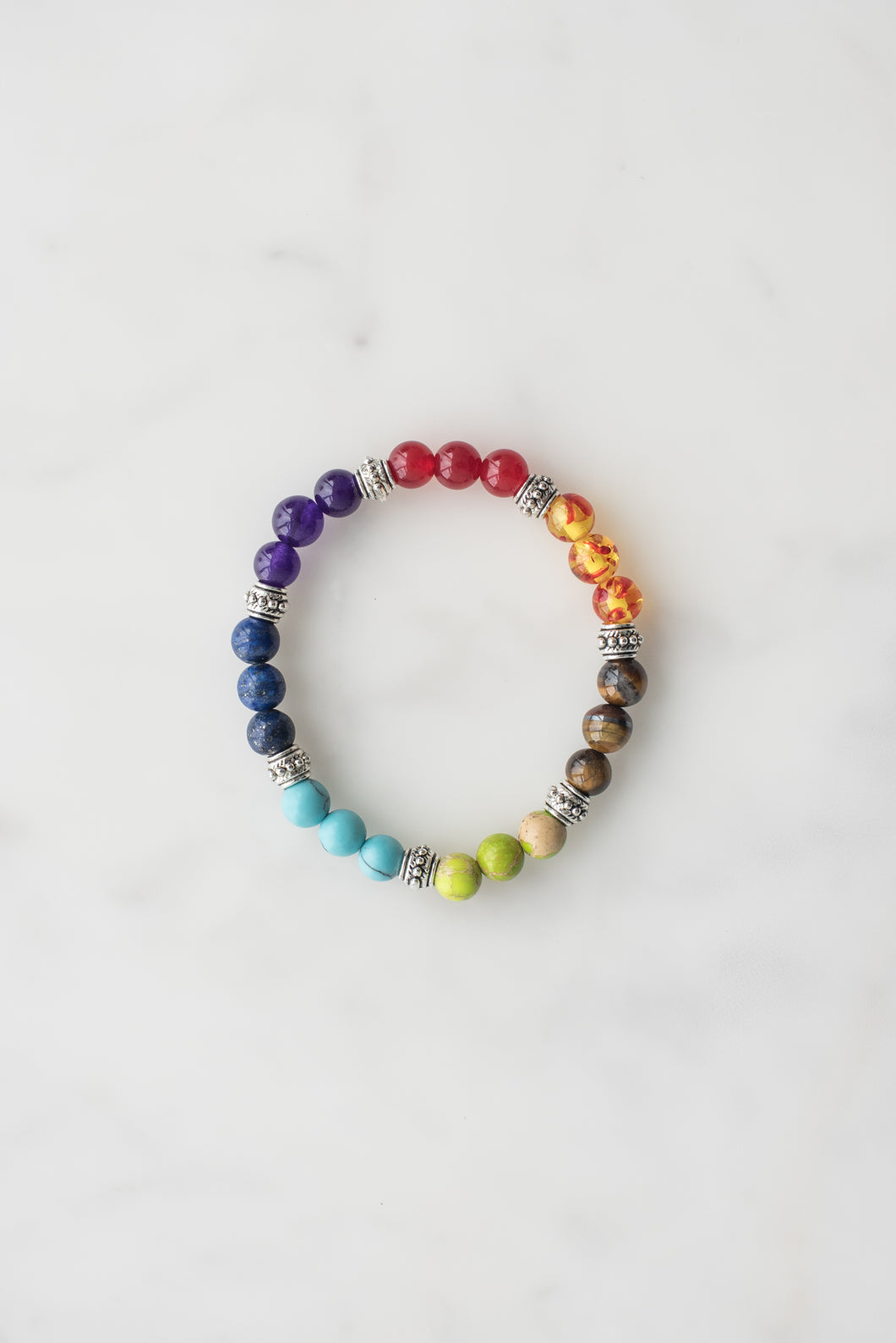 Chakra Bracelet On Marble